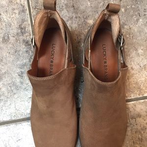 Lucky Brand Shoes | Lucky Brand Leather Block Heel Sandals | Poshmark